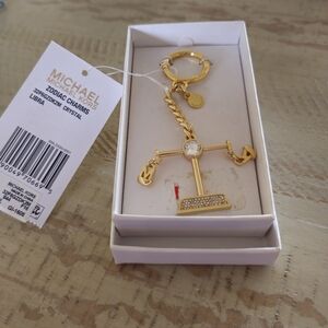 Michael Kors Libra Zodiac Key Chain Charm NWT